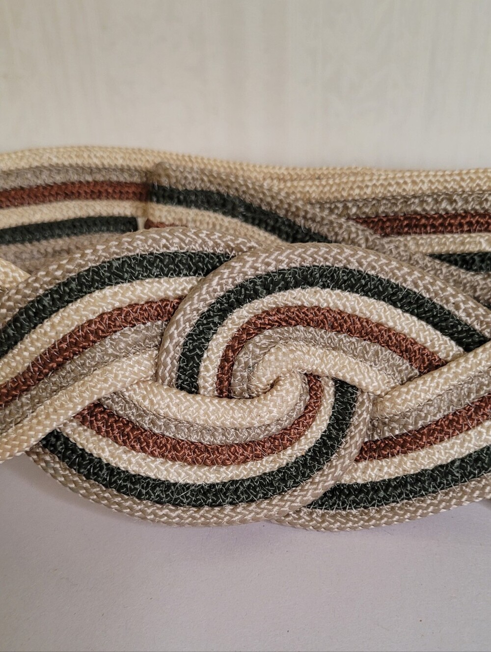Vintage 80s Braided Belt Size Small - Picture 3 of 7
